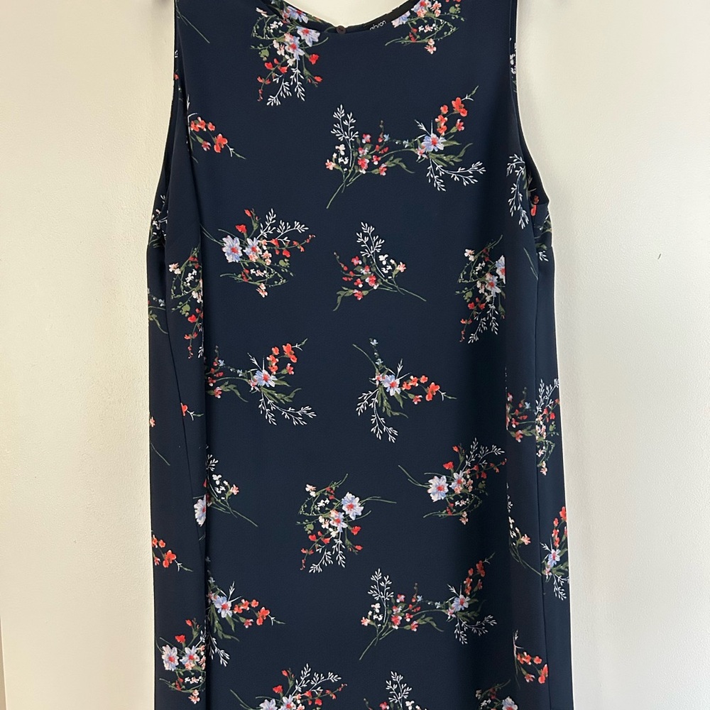 Gibson Blue Pink Scoop Neck Sundress